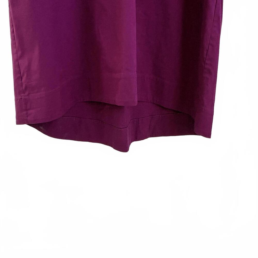 Chico’s | Short Sleeve Collared Purple Fuchsia Shirt Dress Pockets Size 2X - Picture 5 of 8